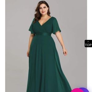 Hunter Green Wedding Dress